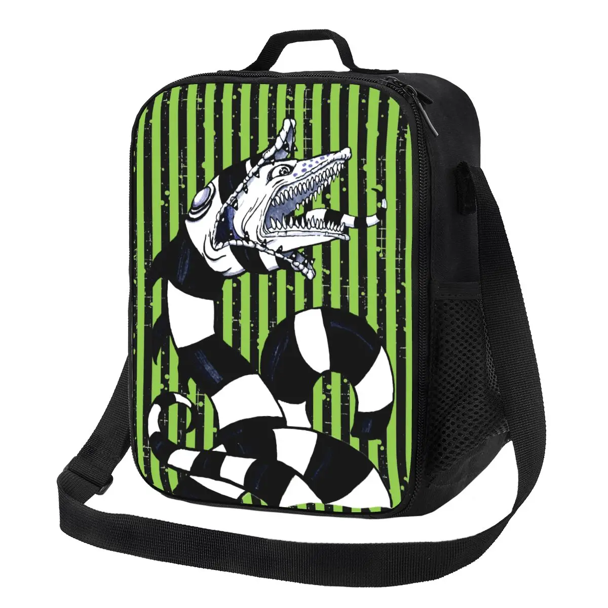 Beetlejuice Sandworm Insulated Lunch Bag For School Office Tim Burton Horror Movie Leakproof Cooler Thermal Bento Box Women Kids