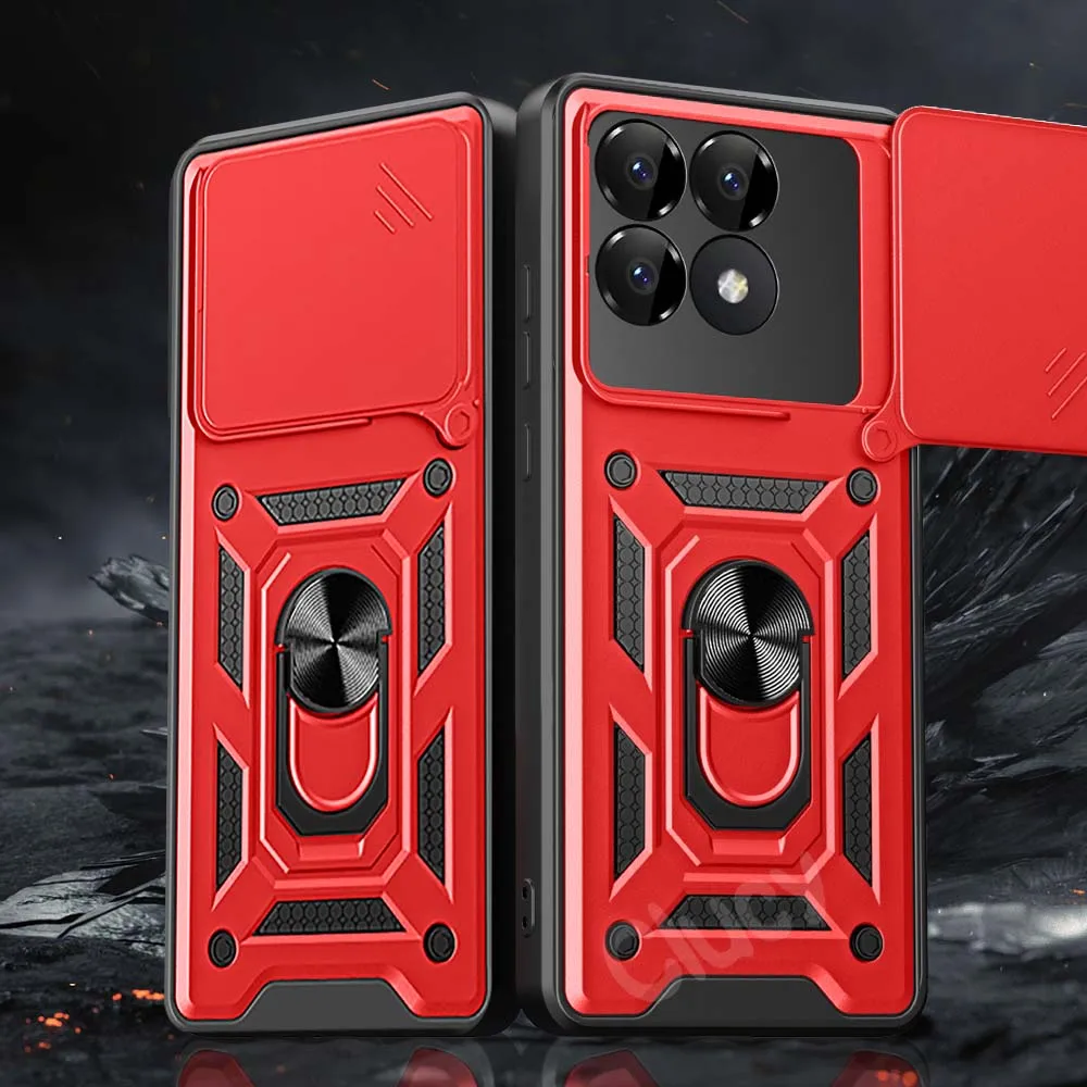 Shockproof Armor Case with Car Holder and Camera Lens Protection