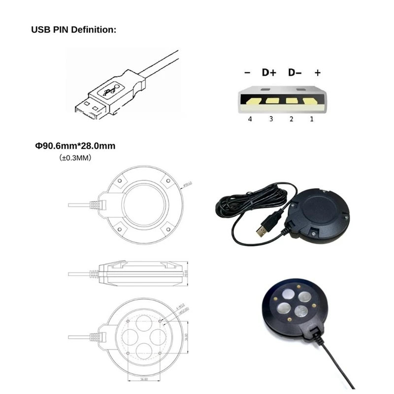 GM906BT L1 L5 농업 지지대, 안드로이드 블루투스, USB, GPS, GNSS 리시버 안테나 모듈, 5V 보드율 115200, 소형, 1 개