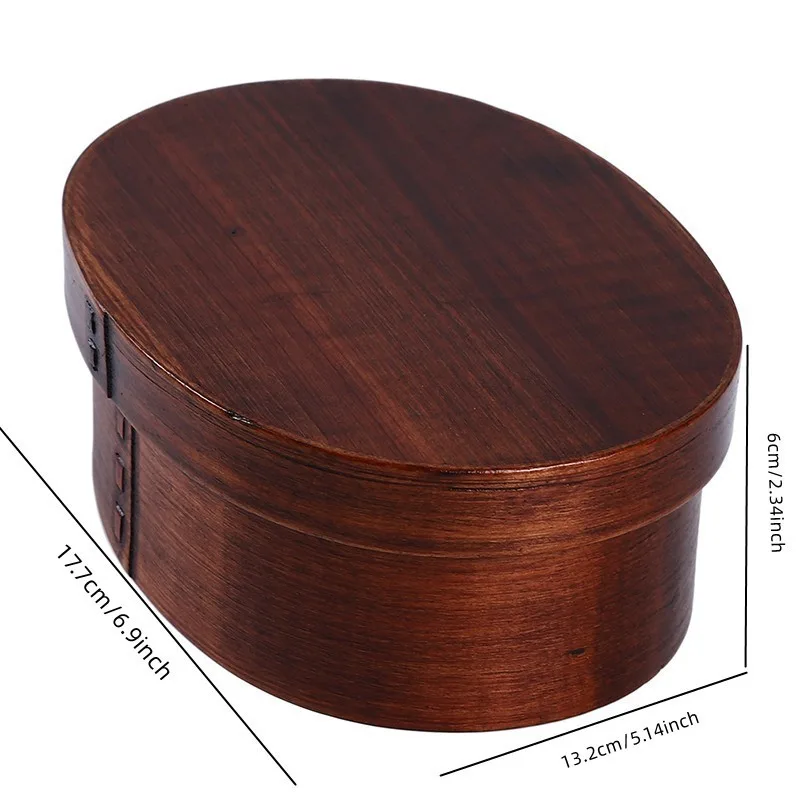 Japanese Style Bento Boxes Wood Lunch Box Portable Picnic Kids Students Food Container Kitchen Accessories - 6