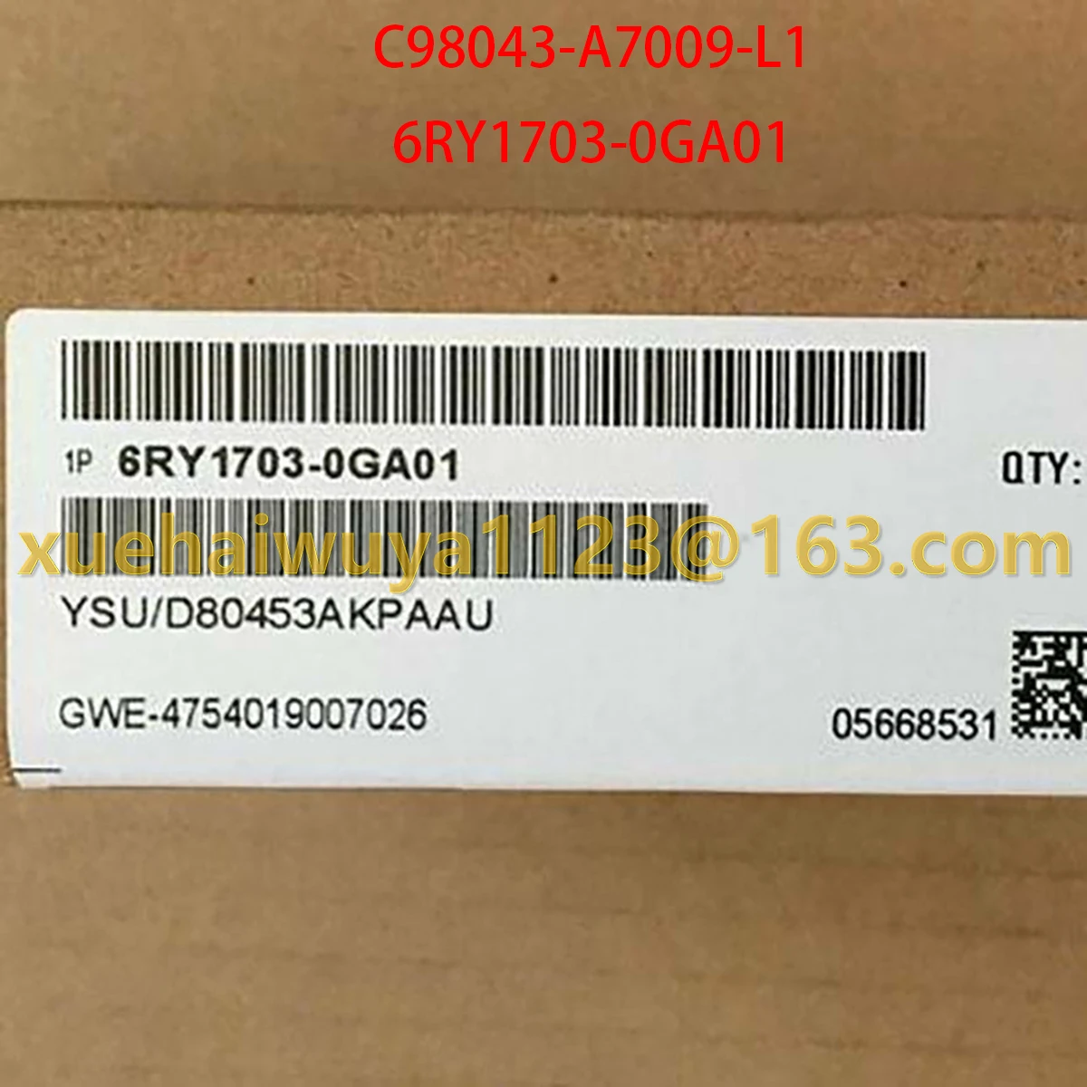 Bran-new C98043-A7009-L1 전원 스트립 인터페이스 보드 6RY1703-0GA01