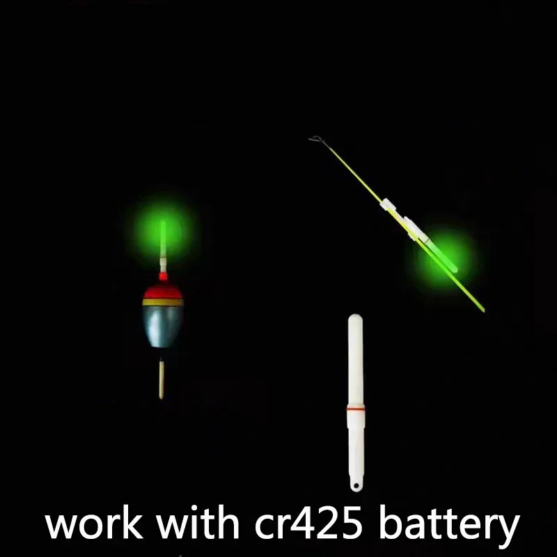10pc/lot Electric Lightstick With 10 Rechargeable CR425 battery LED Lamp Light Sticks Fishing Float Accessory D017