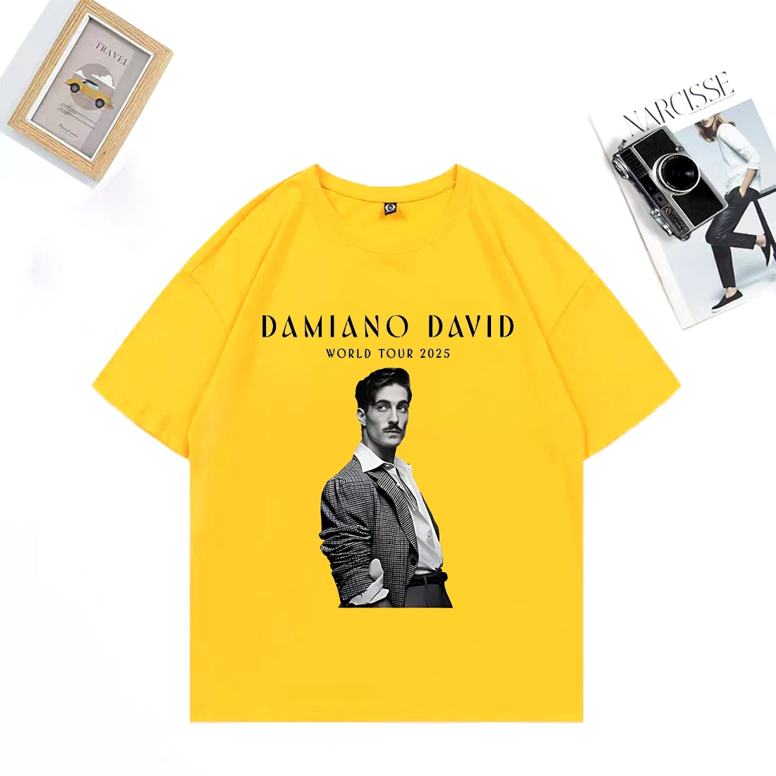 Damiano David World Tour 2025 T-shirt Men Women Fashion clothes