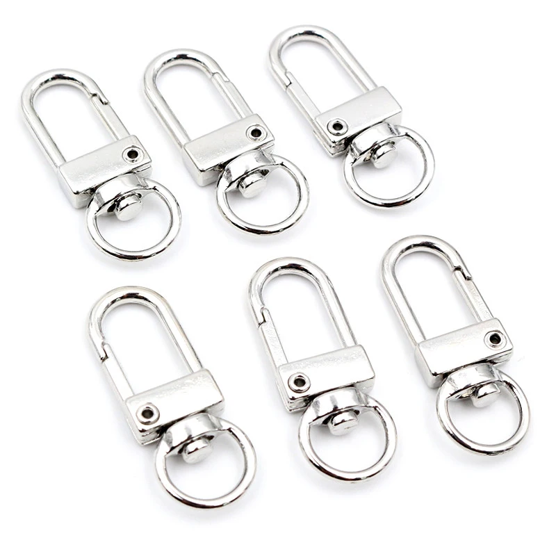 Lobster Clasps 10pcs/lot Gold Silver Plated DIY Jewelry Making Findings for Keychain Neckalce Bracelet Supplies