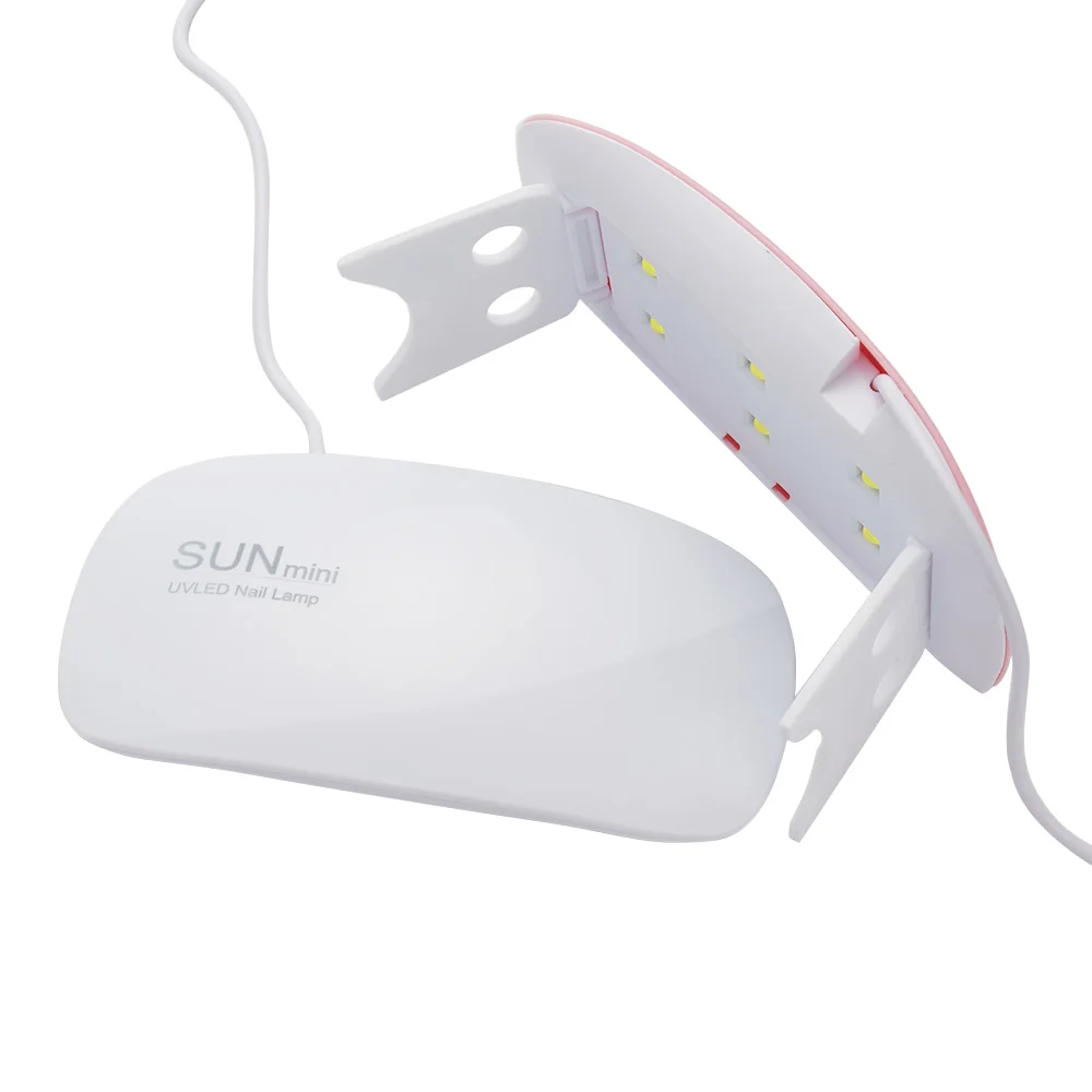 6W Mini USB Nail Lamp - Pink and White Gel Polish Dryer