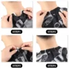 Haircut Tool pattern Capes Cutting Waterproof Non Sticky Hair Cloth Hairdressing Haircut capeswith See-Through Window Cape 5