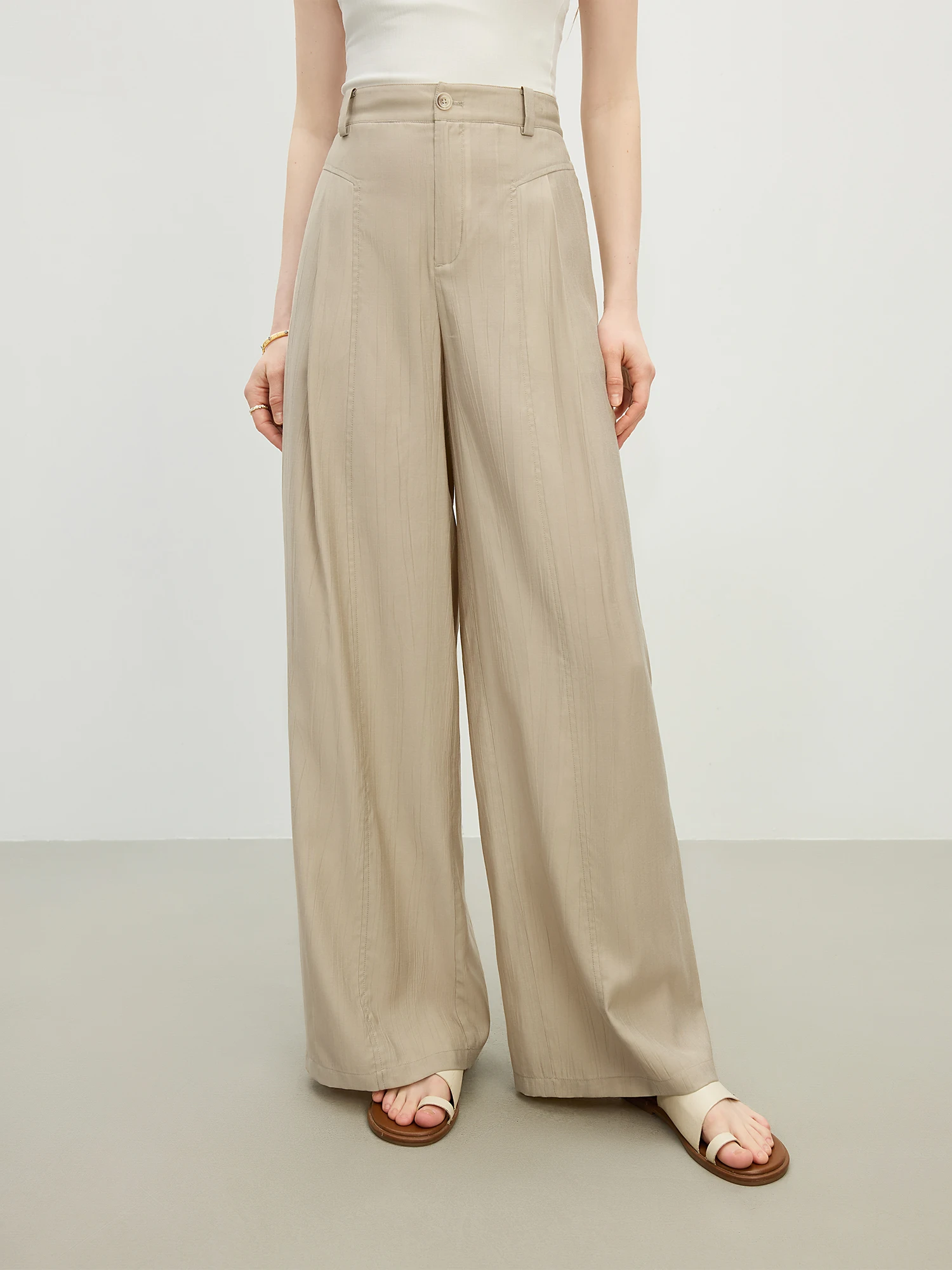 بنطلون حرير واسع فاخر