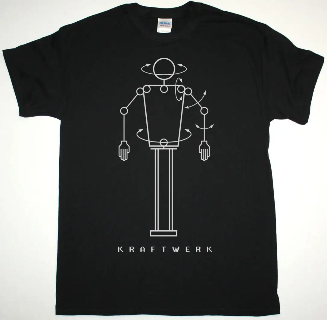 La Migliore Vendita Kraftwerk Robot Black Tshirt Electronic Synth Pop