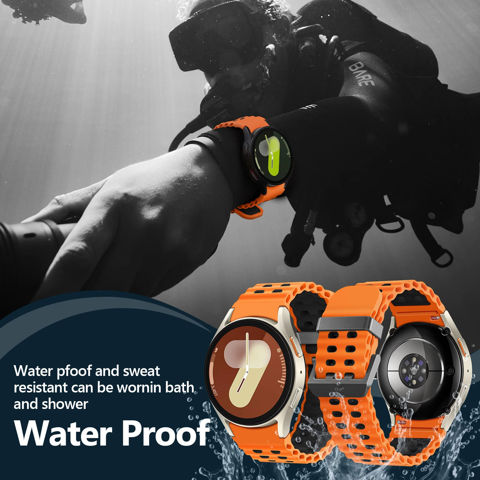 Marine Band No-Gap Sport Silicone Bracelet