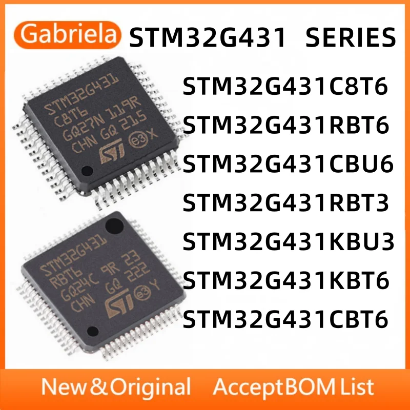 

STM32G431C8T6 STM32G431RBT6 STM32G431CBU6 STM32G431RBT3 STM32G431KBU3 STM32G431KBT6 STM32G431CBT6 IC Chip