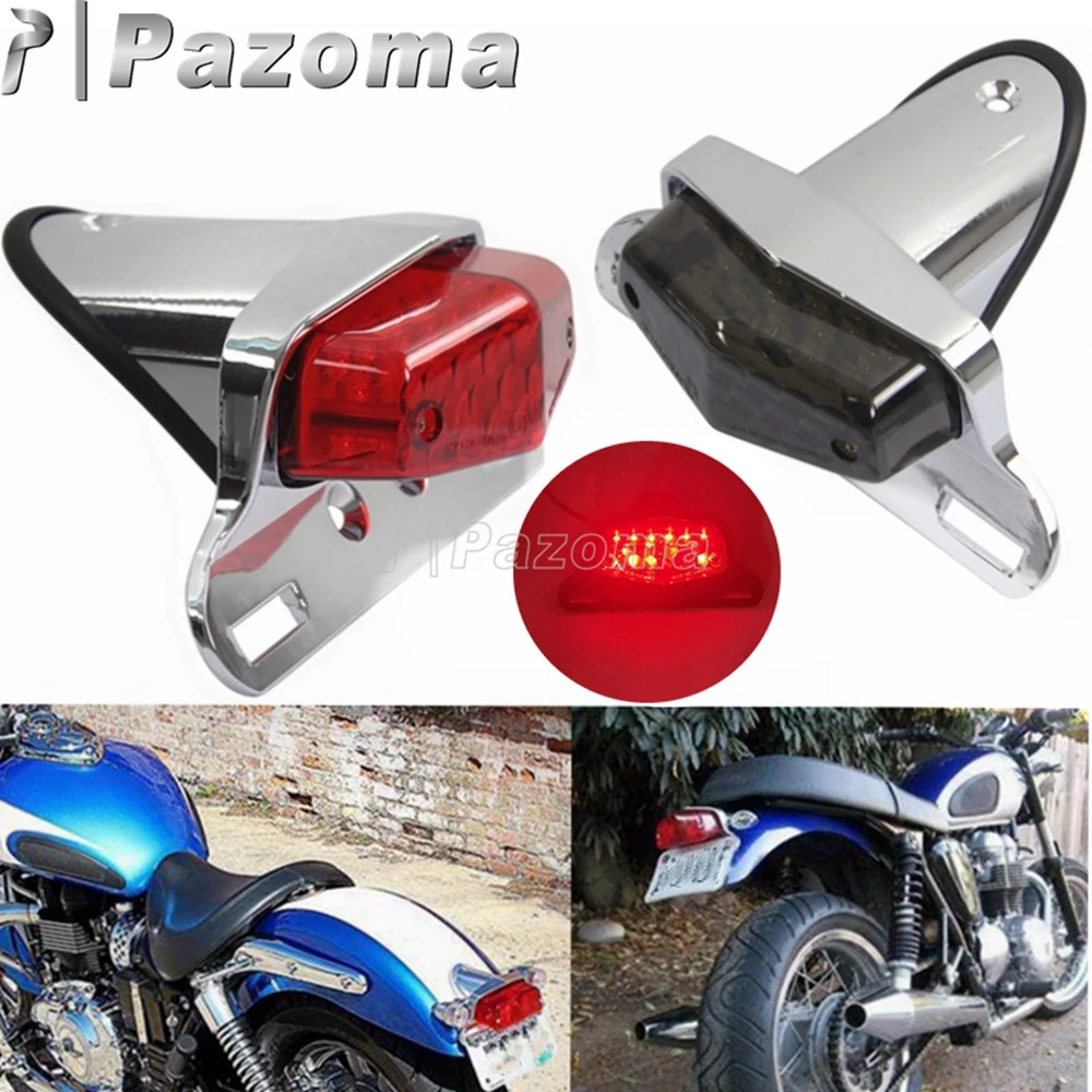 

Задний стоп-сигнал для мотоцикла, 12 В, светодиодный задний фонарь для Harley, Honda, Yamaha, Suzuki, Bobber, под заказ, ретро, кафе, Racer, задний фонарь