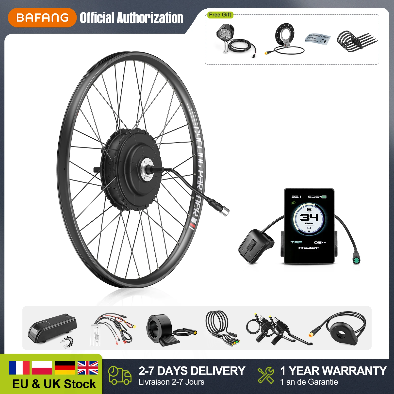 Bafang 750w Hub Motor Ebike Conversion Kit 48v Rear Drive Wheel Engine ...