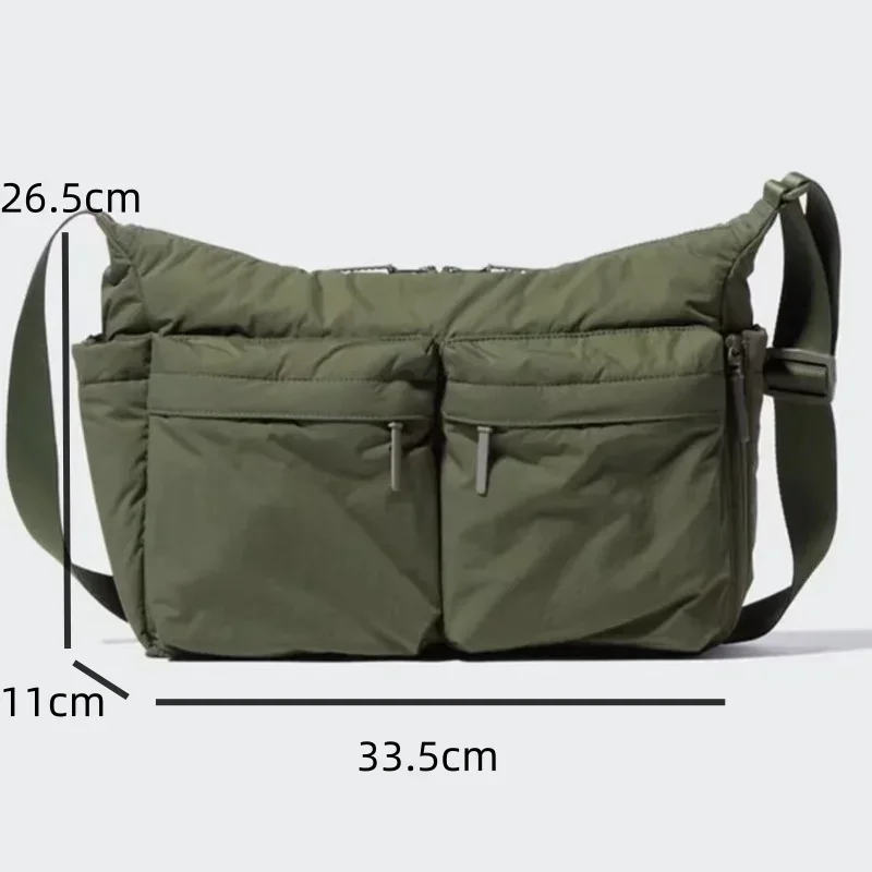 Nylon Zipper Casual Handbag Men Multi-pocket Streetwear Messenger Bag Waterproof Sport Shoulder bag High Capacity Bags For Women 6
