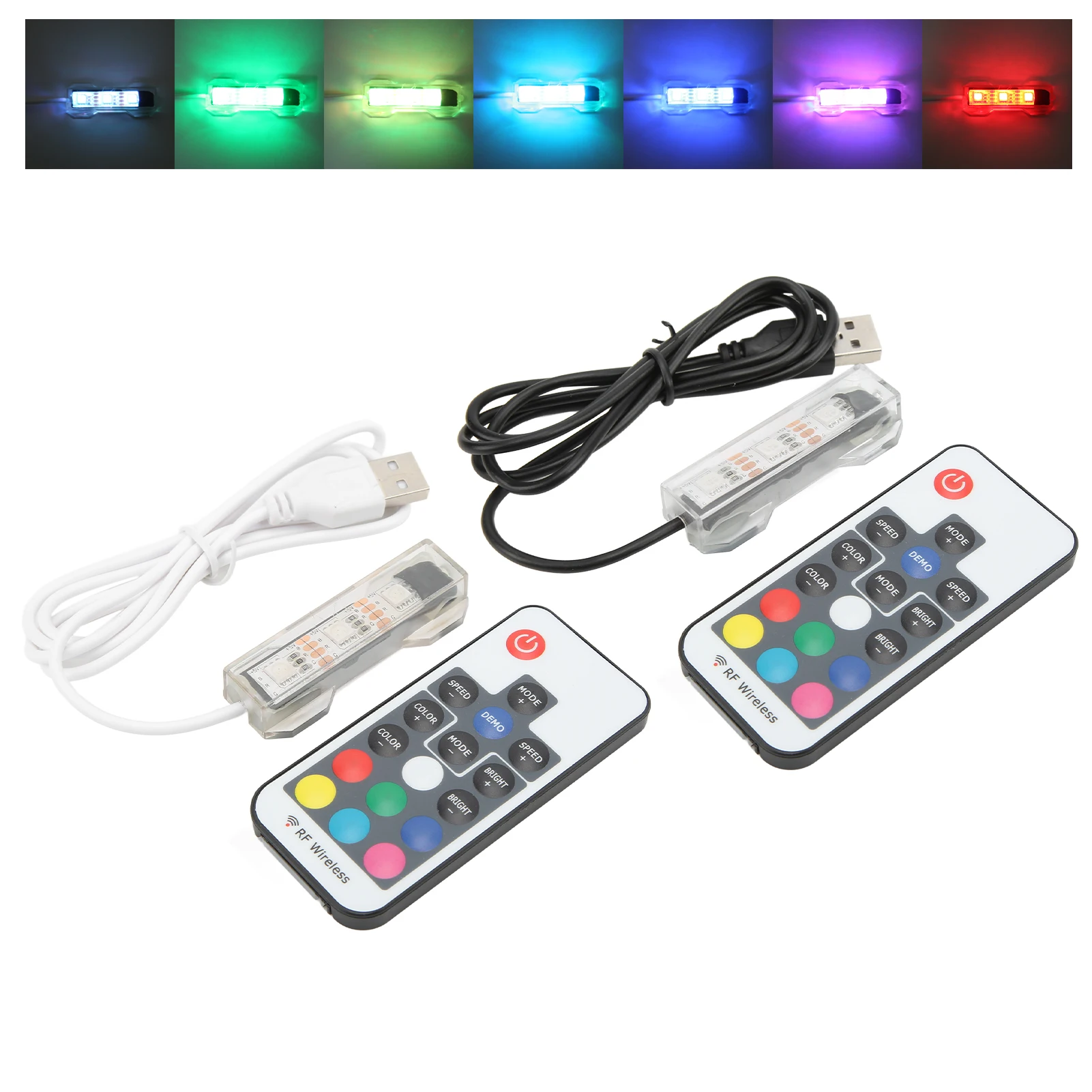 USB Charging Underwater Light LED Aquarium Light Colorful Weight Split Type for Small Medium Fish Aquarium Light Aquarium Lamp