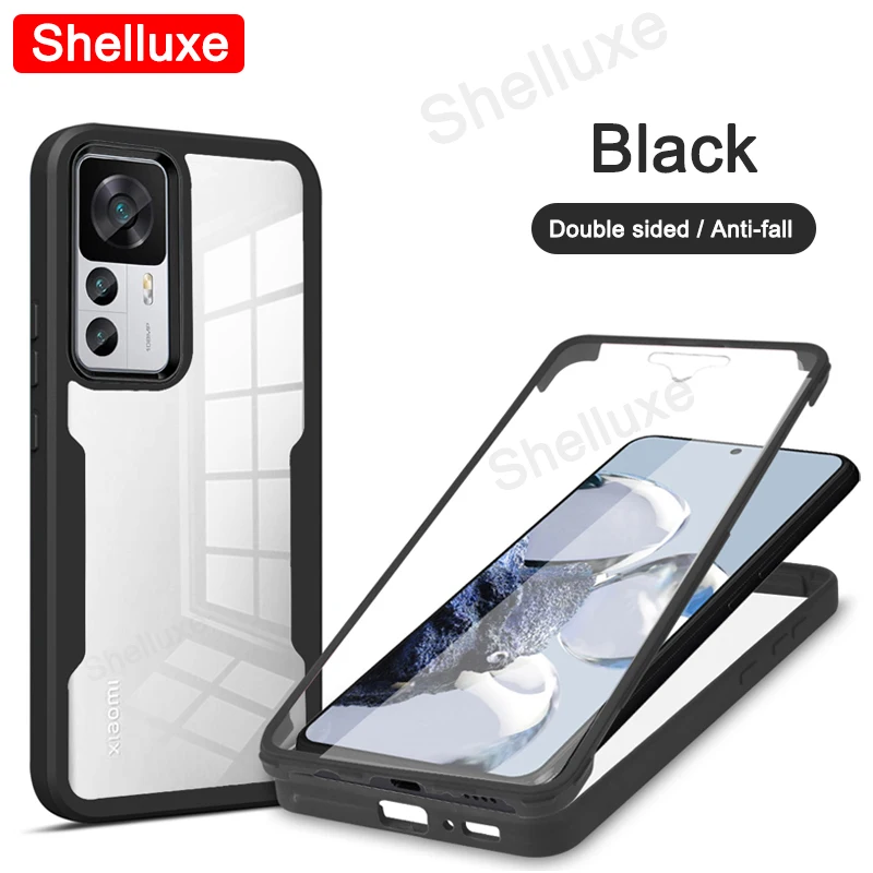 360 Full Body Clear Case Shelluxe Silicone Double-Sided Cover