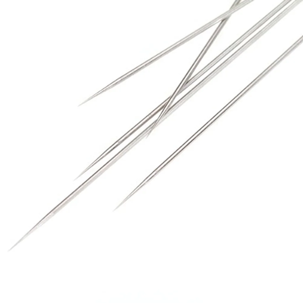 에어 브러시 깍지 팁 교체용 스테인레스 스틸 바늘 교체, 03mm, 5 개