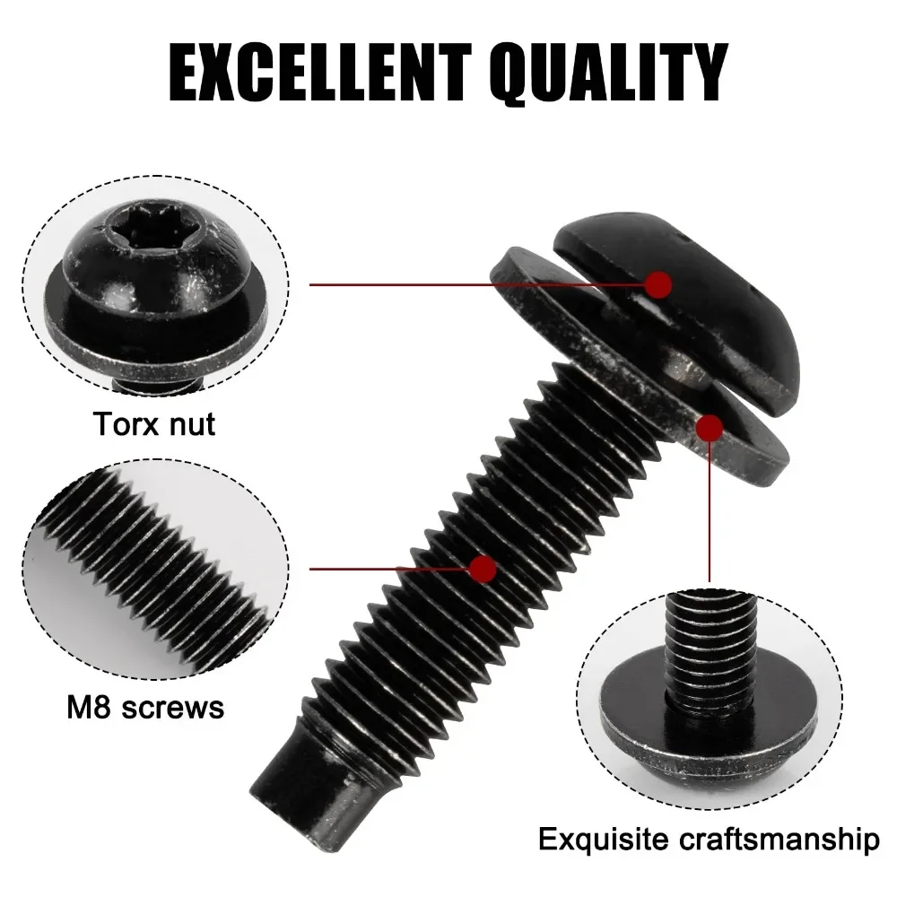 Auto fasteners, car screws for Jeep Wrangler JK 2007- Car Hard Top Torx Screws Bolts Windshield Frame Replacement