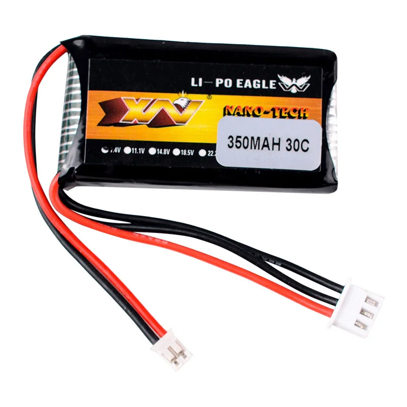 Lot de 2 Batteries LiPo 7.4V 2S 5200mAh pour RC - Chargeur Inclus