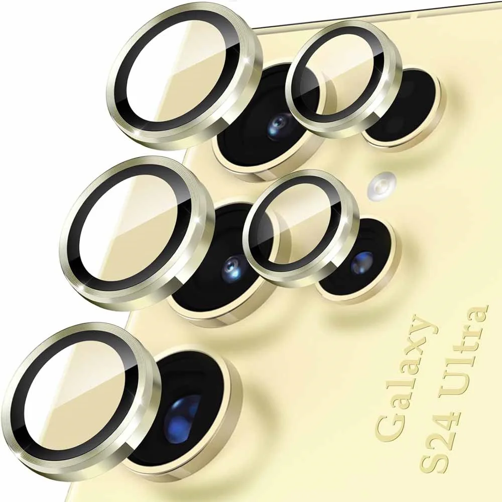 Enhanced Metal Camera Protection Ring with Tempered Glass Cover for Ultimate Camera Safety