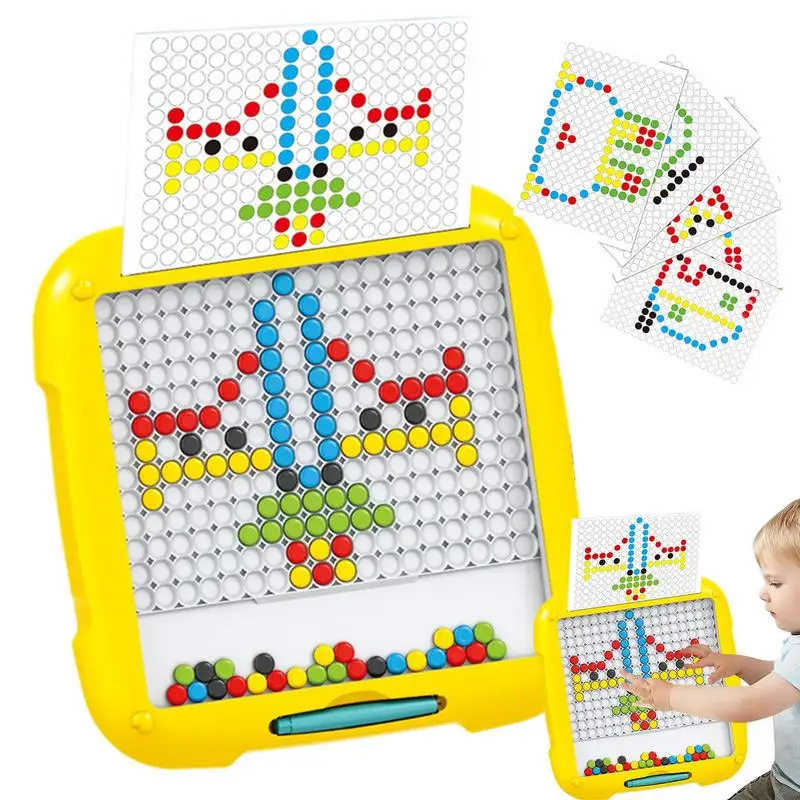 

Magnetic Dots Board Travel Toys Art Drawing Dot Toys Magnetic Board Magnet Dot Art Board Preschool Learning Toys For Girls Boys