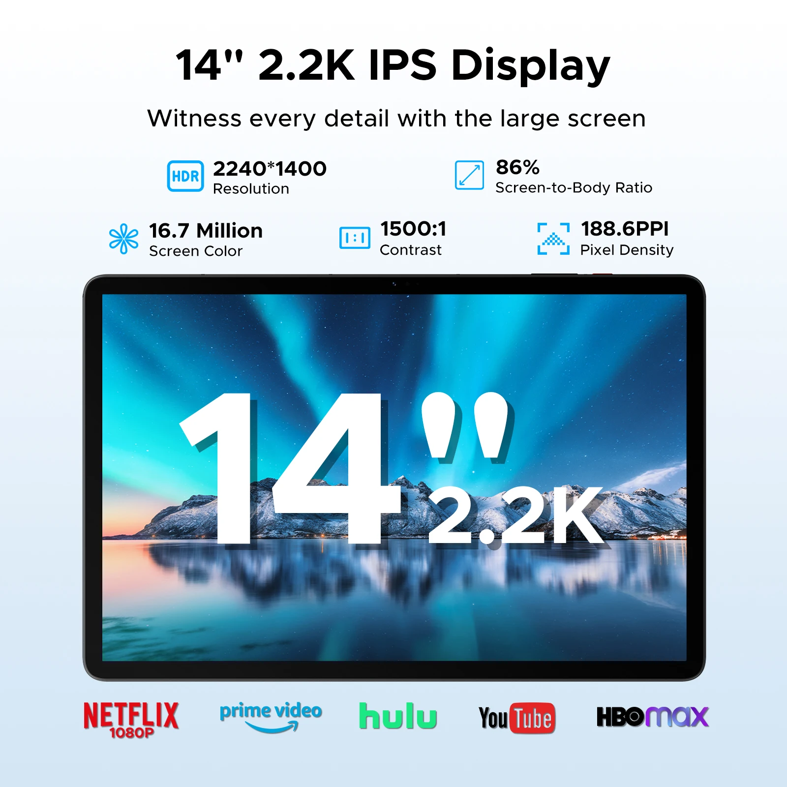 DOOGEE Tablet PC 2 in 1 Tab E3 Max battery 13500mAh Gmini AI 14 screen 2.2K 48GB(8+40) 256GB Helio G100 AI Tablet Android 16 - immagine 3