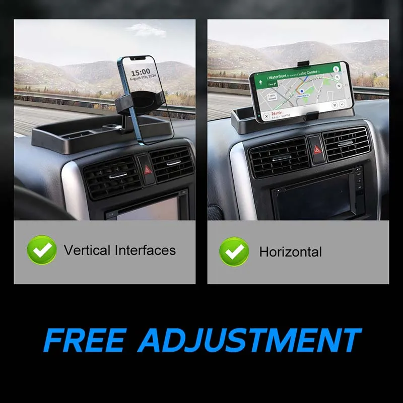 Car Mobile Phone Holder Support Stand Organizer Box For Suzuki Jimny 2007- Accessories phone holder mobile phone holder