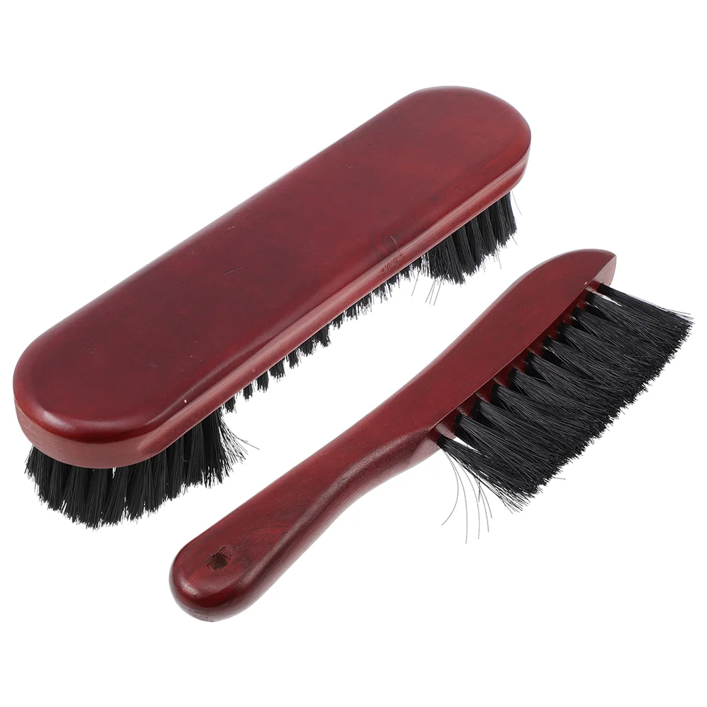 

2 Pcs Billiard Table Broom Pool Cleaner Sweeper Detergent Wood Cleaning Tool Brush Kit Wooden