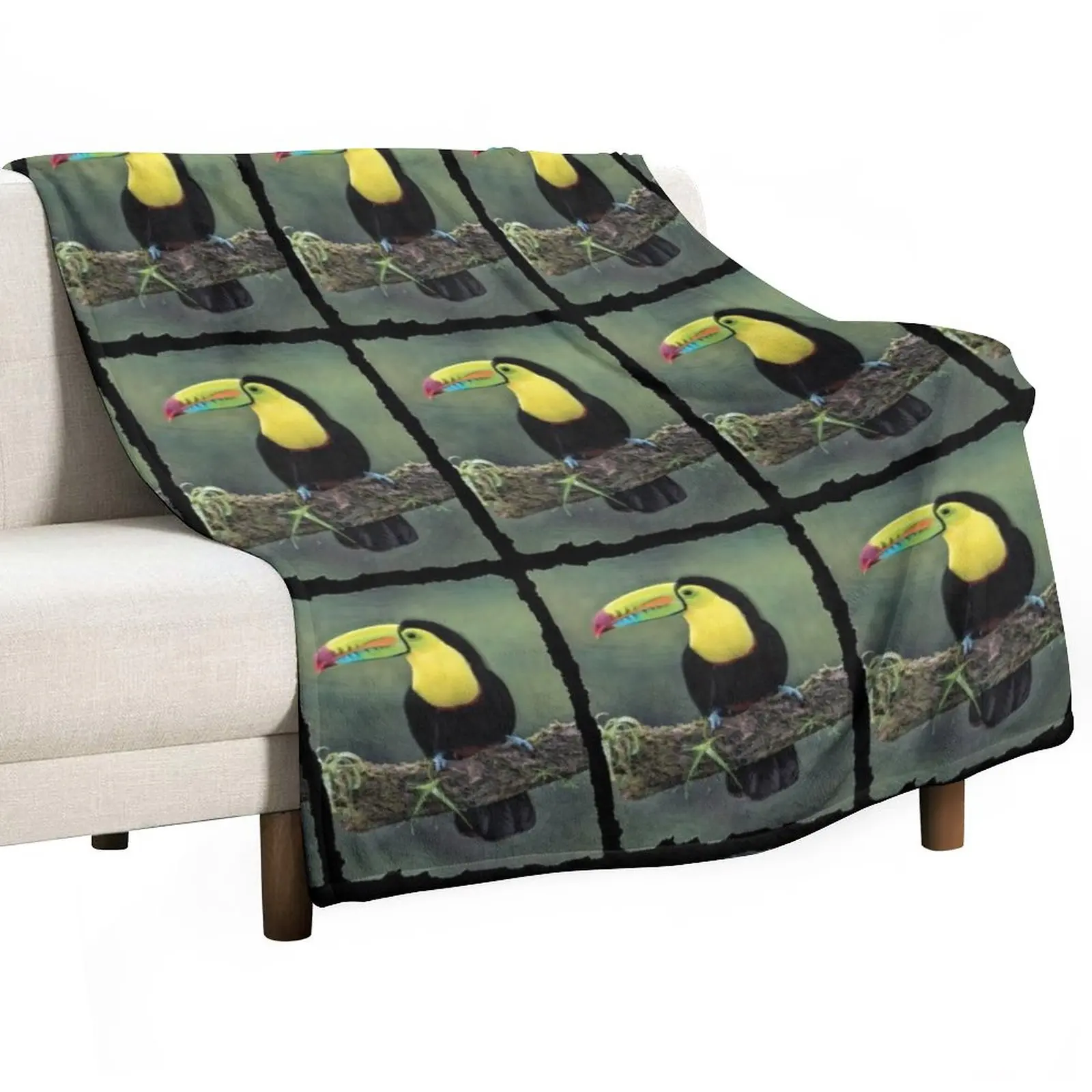 

Keel-Billed Toucan Throw Blanket Luxury Thicken Hair Multi-Purpose Blankets