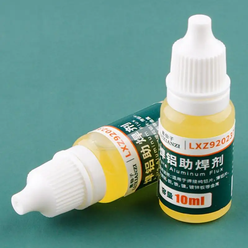 10ml/Bottle No-clean Liquid Flux Safe Welding Soldering Tool Advanced Quick Welding Oil For Pure Aluminum/Stainless Steel/Copper strong strength powerful rosin durable soldering agent no clean watteries flux used for steel sheet nickel copper dropshipping