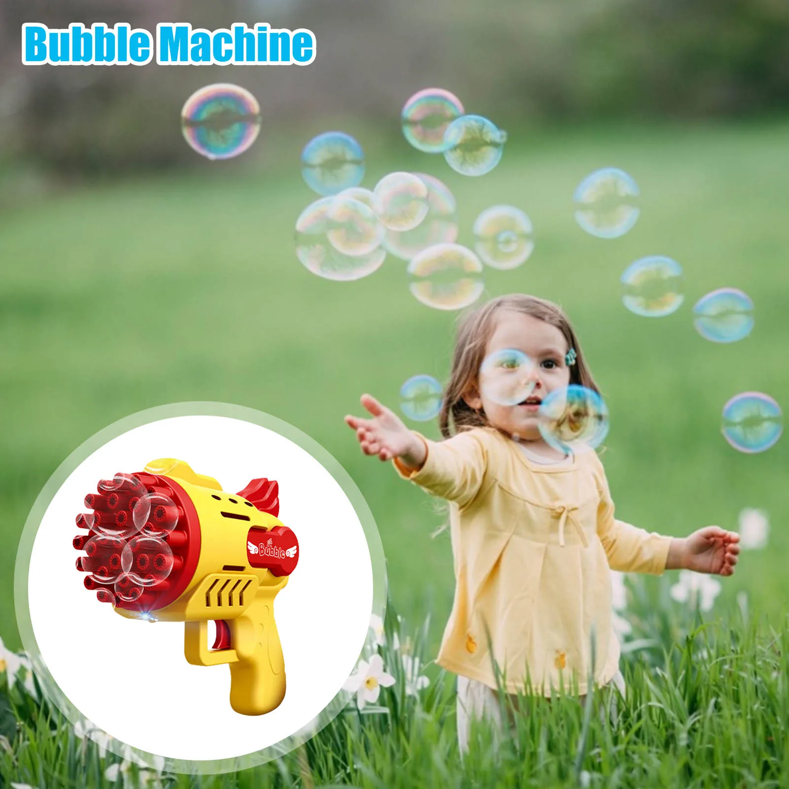 Bubble Gun Electric Automatic Soap Rocket Bubbles Machine Kids Portable Outdoor Party Toy LED Light Blower Toys Children Gifts 5 Bubble Gun Electric Automatic Soap Rocket Bubbles Machine Kids Portable Outdoor Party Toy LED Light Blower Toys Children Gifts 5