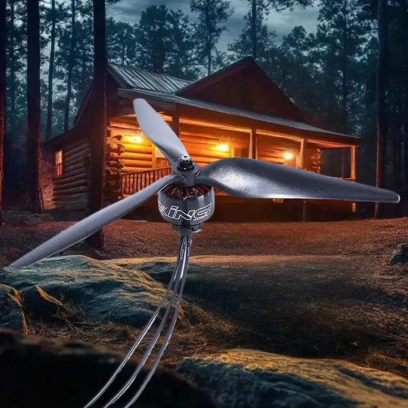 Hélice HQProp 10 pouces vue de profil, montrant le profil aérodynamique et l'axe de 5mm.