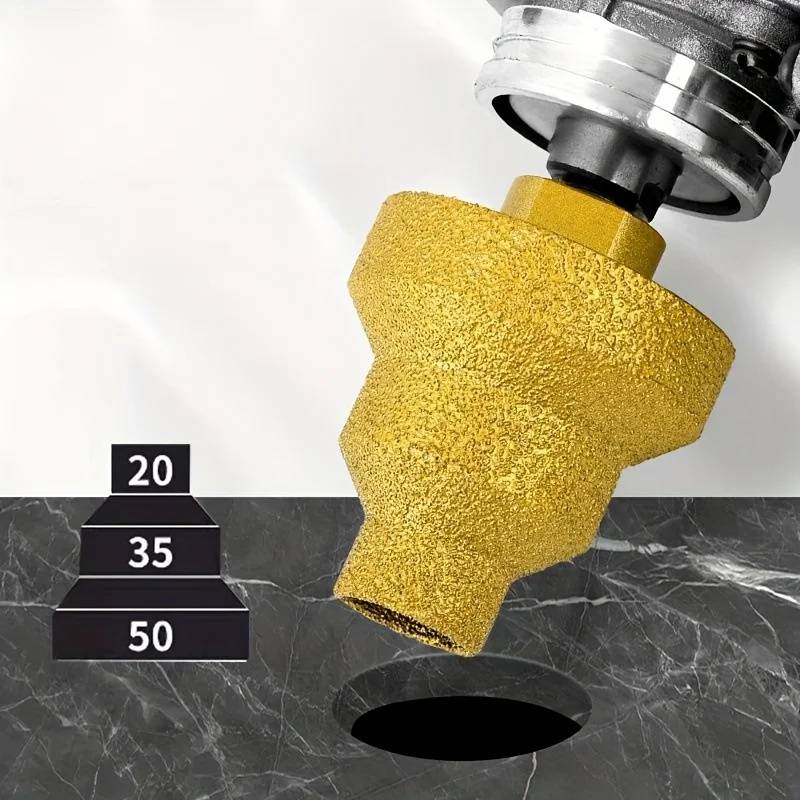 مجموعة رؤوس مثقاب مخروطية ألماسية، مقاسات 20 مم، 3...