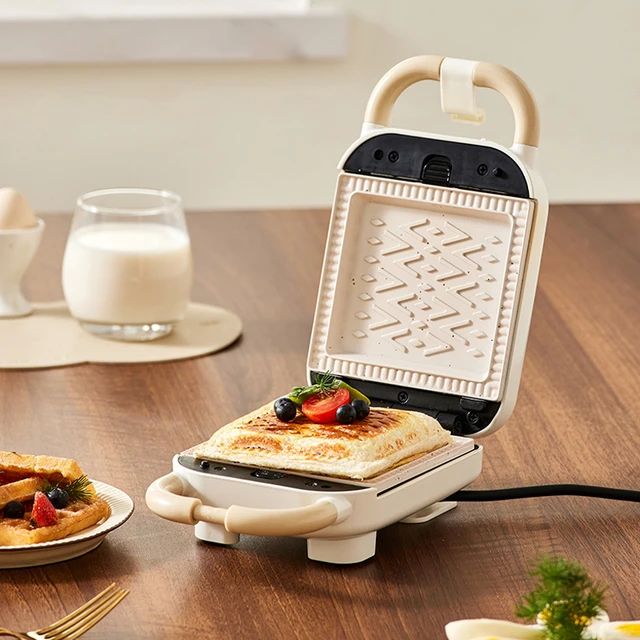 Electric Sandwich Maker Breakfast Machine  Waffle Pancake Sandwich Maker -  220v - Aliexpress