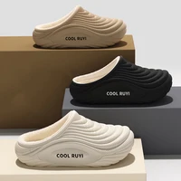 Warm Long Plush Waterproof Eva Indoor Slippers Women 2025 Winter Soft Thick Bottom Non Slip Home Slippers Couple's Furry Slides - Image 3