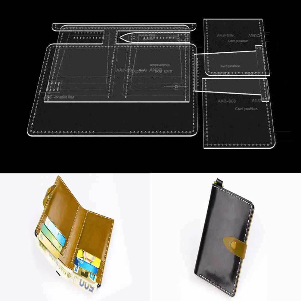 

Leather Bag Pattern Making with Kraft Paper and Acrylic Templates for Vertical Wallet