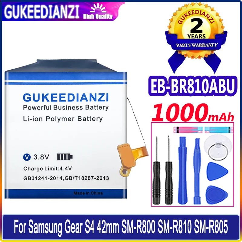1000Mah Gukeedianzi Eb-Br800Abu Batteria Dell'Orologio Per Samsung Gear Buds Plus Ep-Qr170 Eb-Br170 S4 Sm-R800 Sm-R805 Sm-R810 42Mm 46Mm