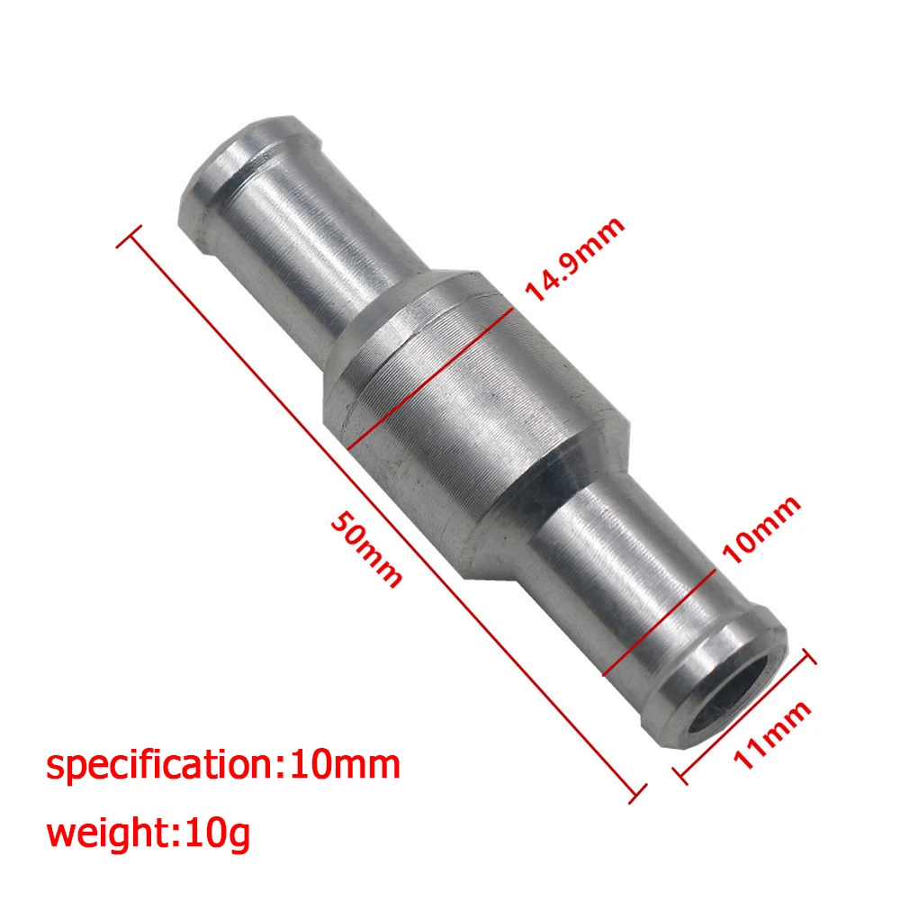 Aluminium Alloy Petrol Diesel Valve Universal Non-Return One Way Check Valve Aging Resistance for Helicopters Ships Motorcycles