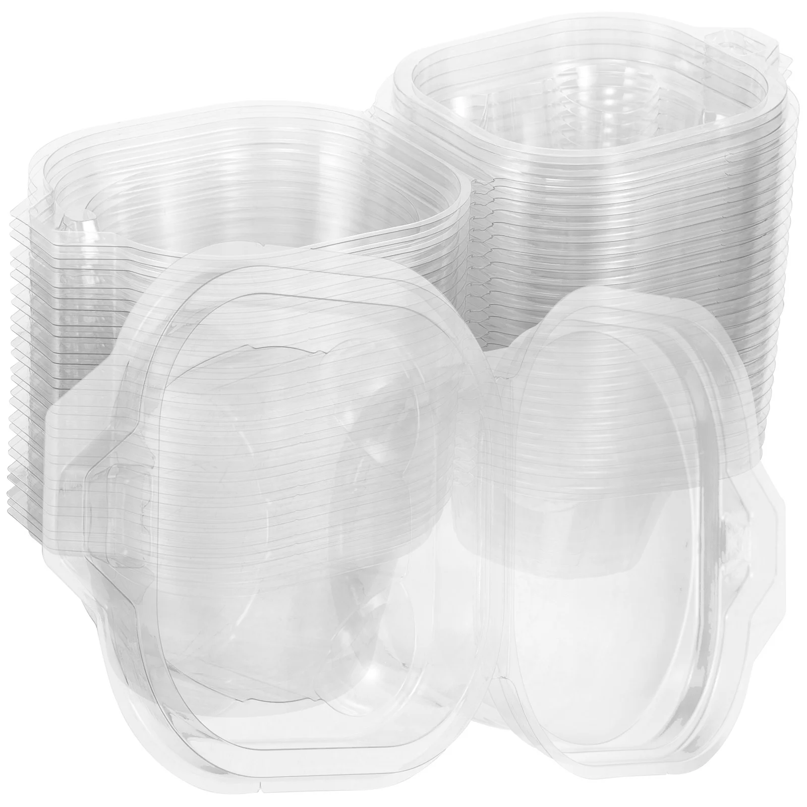 

25pcs Cupcake Box Mini Cake Box Small Clear Container Single Cupcake Box Clear Cake Container