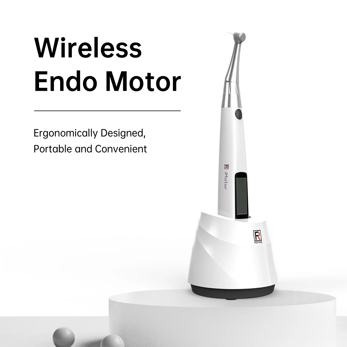 

Dental Wireless Endo Motor 16:1 Reduction Contra Angle Endodontic Treatment Root Canal Therapy Instrument EU 220V US 110V Plug