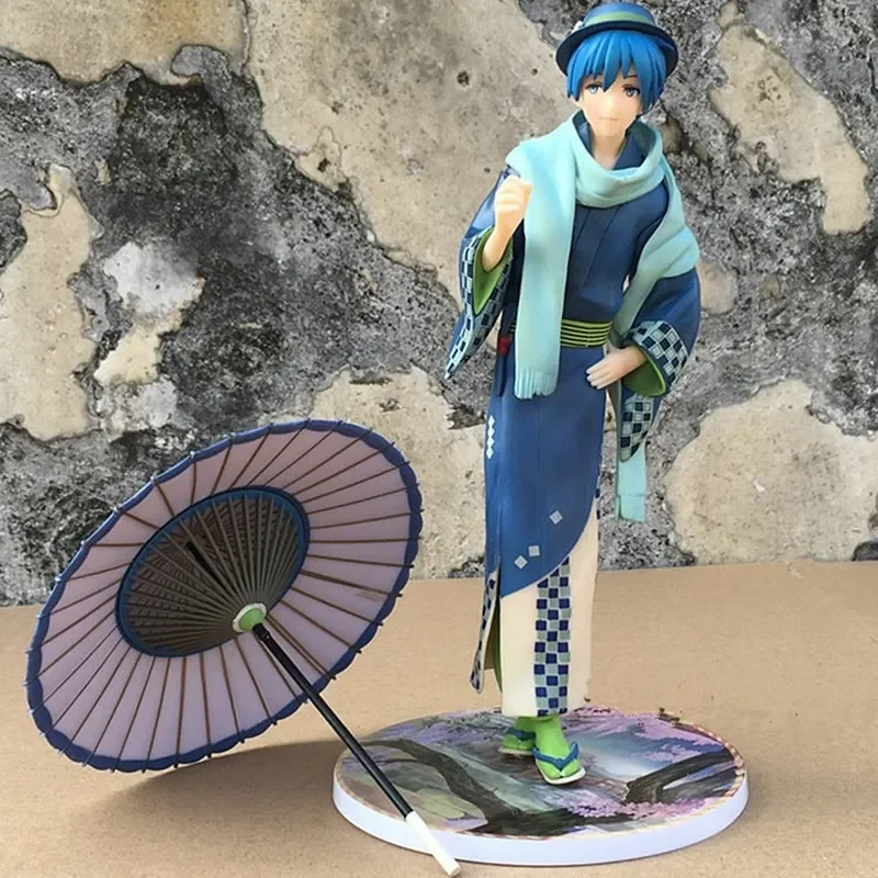 

Anime Kaito Hanairogoromo with umbrella Kimono Flower Cloth Ver 1/8 Scale PVC Action Figure Collection Model Toy Doll boy's Gift