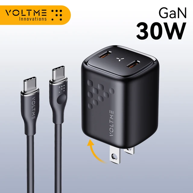 VOLTME GaN 30W Fast USB Charger: Power and Efficiency Combined