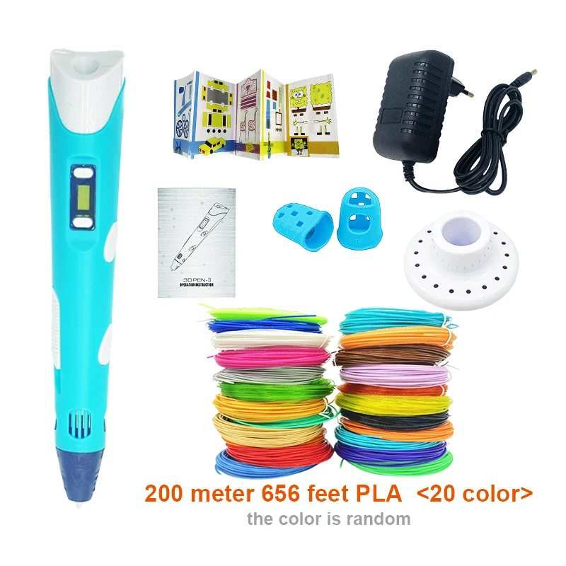 3D Printing Pen 3D Pen OLED Display With 12 Color PLA/ABS Filaments 3D  Drawing Printer For Kids/Adults Creative Design Drawing - AliExpress