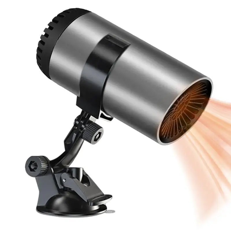 

Портативный автомобильный обогреватель для лобового стекла, нагревательный вентилятор, охлаждение 12 В с поворотным кронштейном на 360 градусов, дефростер для лобового стекла