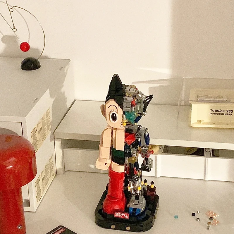 32Cm Action Figure Astro Boy Building Blocks Mattoni Giocattolo Fai Da Te Bambole Mobili Robot Modelli Da Collezione Giocattoli Compleanno Ragazzi Rag