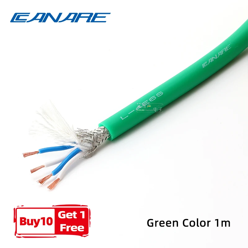 WORLDS BEST CABLES Cable de micrófono equilibrado cuádruple