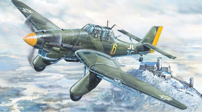 Regali Trumpeter 02420 1/24 German Junkers Ju-87A Stuka Dive Jet Static Model Th06669-Smt2