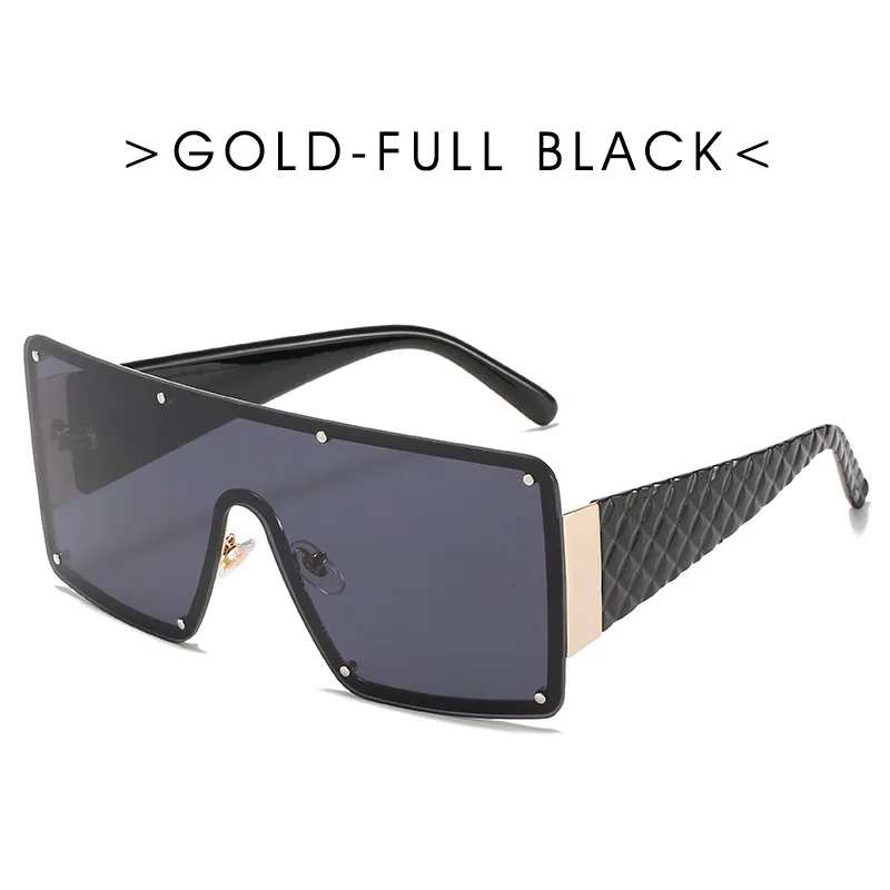 square sunglasses women Oversized Square Sunglasses Women 2022 Fashion Metal Frame Vintage Sun Glasses Men Shades Retro Gradient Visor Zonnebril Dames large sunglasses Sunglasses