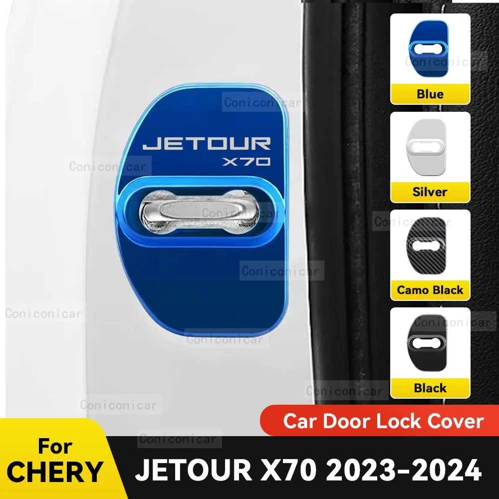 

Автомобильная фотозащитная крышка, флаги, эмблема из нержавеющей стали для CHERY JETOUR X70 2023 2024, автомобильные аксессуары