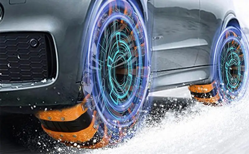 Metal Anti Skid Snow Chains Car Winter Tire Wheels Chains Winter Outdoor Snow Tire Emergency Anti-Skid Auto Wheels Accessories