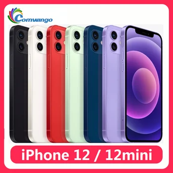 Unlocked Apple iPhone 12 Mini Smartphone Face ID 4G RAM 64GB 128GB ROM OLED Screen A14 chip NFC used 12/12mini 5G cellphone